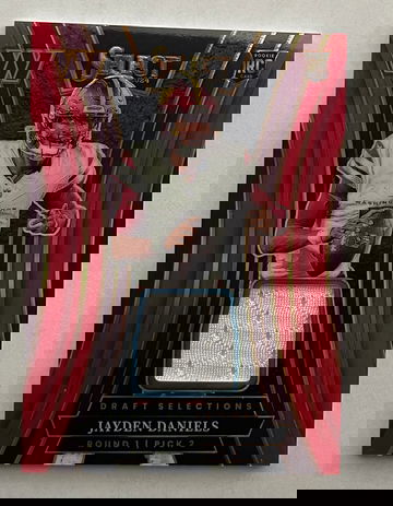 2024 Select Jayden Daniels Red Draft Selections Patch RC