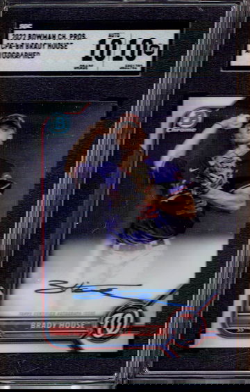 Brady House 2022 Bowman Chrome Auto SGC 10/10