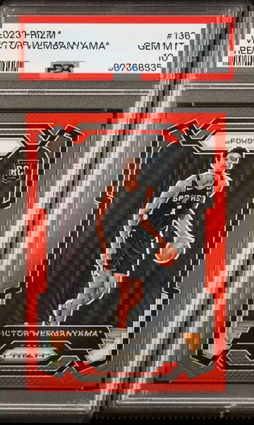 2023 Panini Prizm Red Prizm Victor Wembanyama Rookie #136 PSA 10 /299 RC