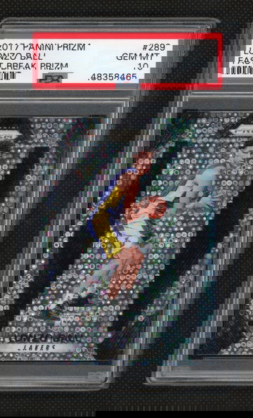 2017 Lonzo Ball Prizm Fast Break Rookie RC #289 PSA 10