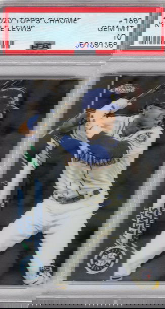 2020 Topps Chrome Kyle Lewis Mariners RC PSA 10 Gem MT