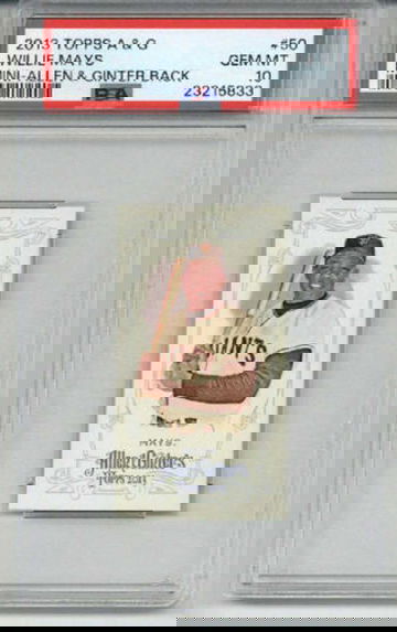 2013 TOPPS ALLEN & GINTER MINI ALLEN & GINTER BACK WILLIE MAYS PSA 10 POP 1 RARE