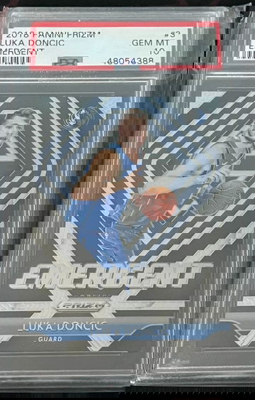 2018 Panini Prizm Emergent Luka Doncic PSA 10