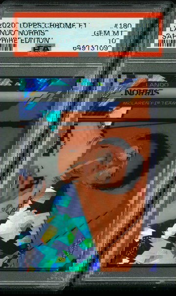 2020 Topps Chrome F1  Sapphire Lando Norris Rookie #180