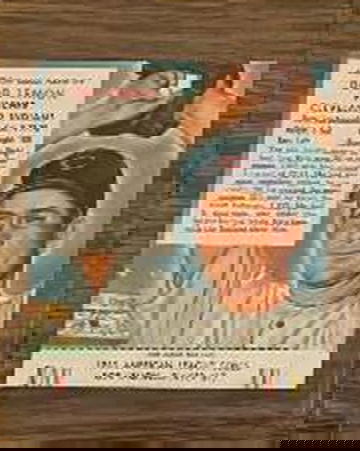 1953 Red Man #17 Bob Lemon with Tab Ex Mt