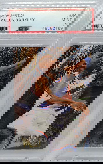 1995 Fleer Metal Charles Barkley #84 PSA 9