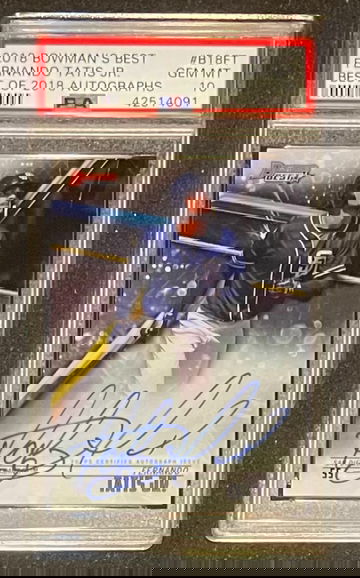 Fernando Tatis Jr 2018 Bowman's Best Auto PSA 10