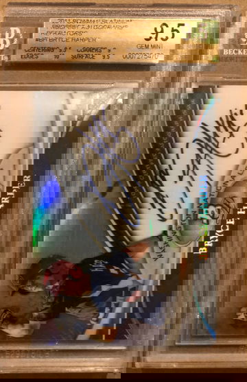 2011 Bowman Platinum Prospect Autographs Refractors Bryce Harper BGS 9.5 Gem-Mint