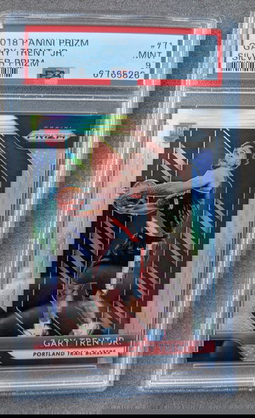 2018 Panini PRIZM Gary Trent Jr SILVER #71 ROOKIE RC PSA 9 Trail Blazers