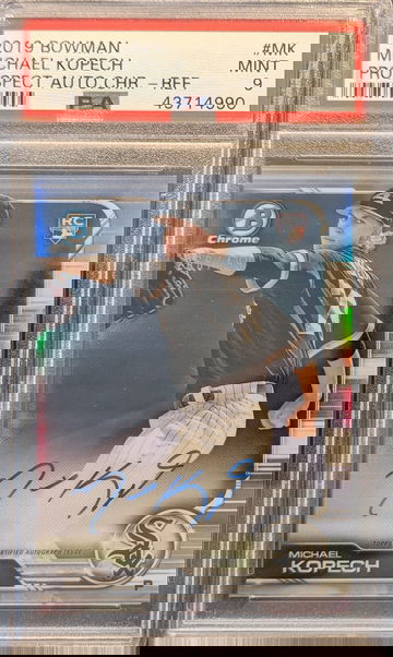 2019 Bowman Prospect Chrome Autograph Michael Kopech #MK PSA 9 /499
