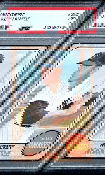 1968 Topps Mickey Mantle #280 PSA 1