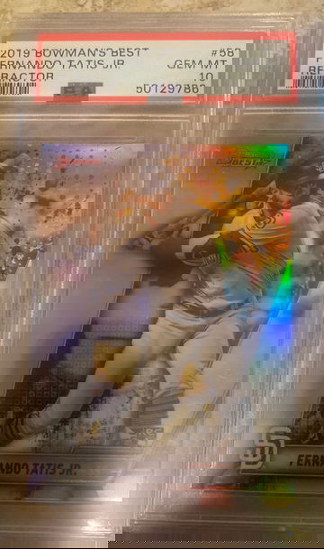 2019 Bowman’s Best Fernando Tatis Jr Refractor RC PSA 10 Gem Mint