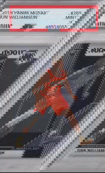 2019 Mosaic Zion Williamson #269 PSA 9
