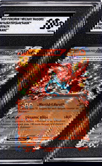 2024 Pokemon Twilight Masquerade #040 Hearthflame Mask Ogerpon Ex Double Rare SGC 10