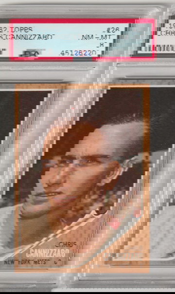 1962 Topps #26 Chris Cannizzaro PSA 8 (Near Mint-Mint)