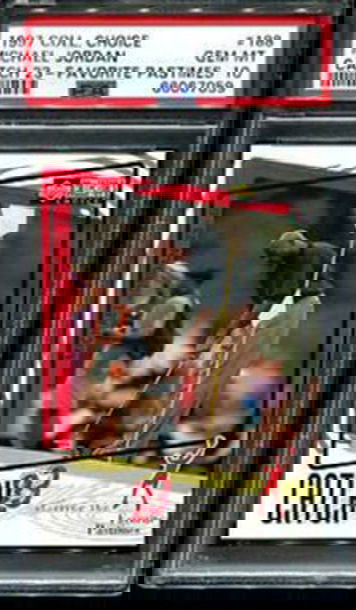 1997 Upper Deck UD Collector's Choice Catch 23 Favorite Pastimes Golf 188 Michael Jordan Bulls PSA 10 Gem Mint