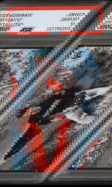 2025 Topps Bowman Crystallized Coby Mayo #BWC-6 RC PSA 10