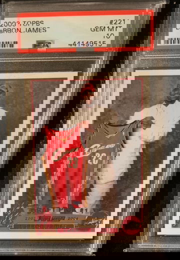 2003 Topps Lebron James PSA 10