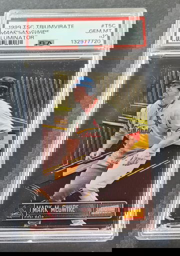 1999 STADIUM CLUB TRIUMVIRATE ILLUMINATOR #T5C MARK MCGWIRE PSA 10 **POP  4**