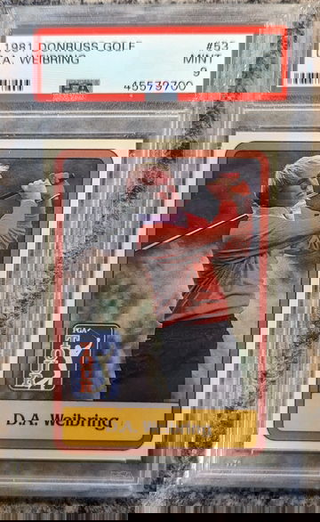1981 Donruss DA Weibring PSA 9 Golf