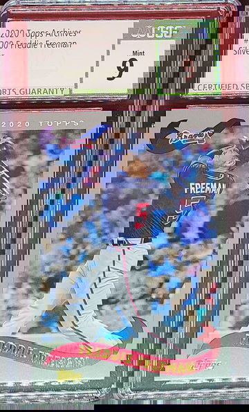 2020 Topps Archives #300 Freddie Freeman Silver 03/99 CSG Mint 9