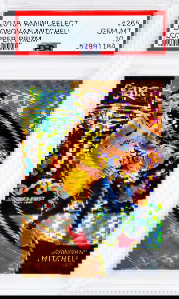 2018 Donovan Mitchell Panini Select  Copper Prizm  #265 PSA 10