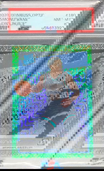 2020-21 Donruss Optic Desmond Bane Rookie Dragon Choice SSP PSA 8 