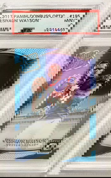 2017 Panini Donruss Optic DESHAUN WATSON RC rookie card PSA 9