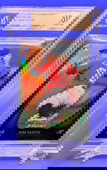 2011 Bowman Chrome Draft Refractors Jose Altuve RC BGS 10 Pristine!