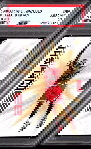 1998 UPPER DECK MJ LIVING LEGEND MICHAEL JORDAN IN FLIGHT #IF6 PSA 10