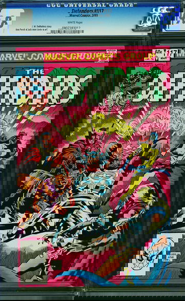 Defenders #117 CGC 9.8 White Pages Marvel March 1983