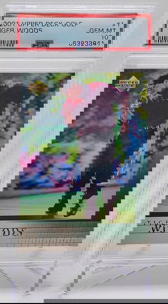 2001 Upper Deck #1 Tiger Woods PSA 10 Rookie RC