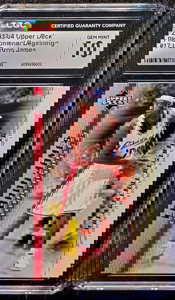 2003 Upper Deck Phenomenal Beginning LeBron James #17 CGC 10 Gem Mint Rookie RC