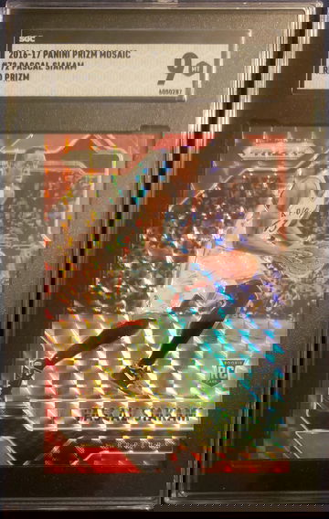 Pascal Siakam RC 2016 Prizm Mosaic #72 Red SGC 9 🏀 TEAM COLOR MATCH 