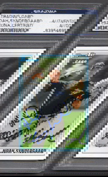 Noah Syndergaard Signed Autographed 2010 Bowman Draft #75 RC PSA DNA COA RC