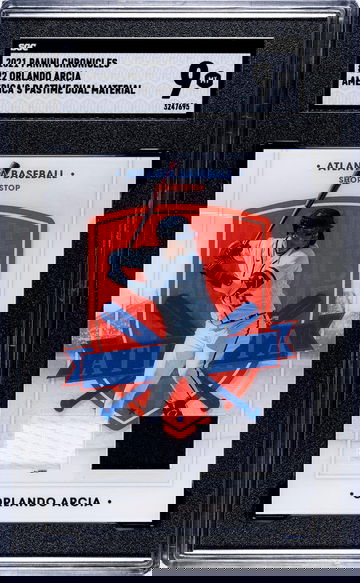 2021 Chronicles #22 Orlando Arcia America's Pastime Dual Material SGC 9