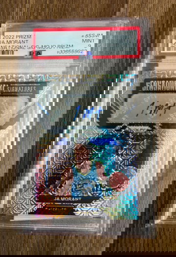 2022 Prizm Sensational Signatures Ja Morant Mojo Prizm Auto /25 PSA 9 Grizzlies