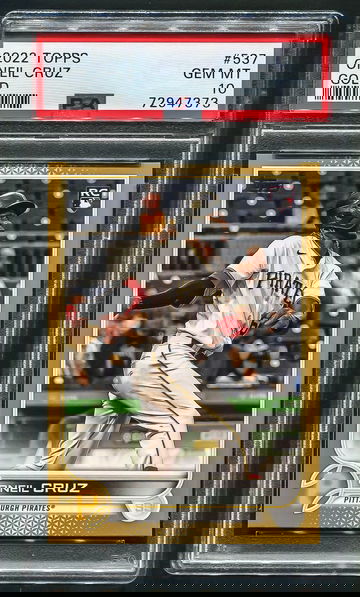 2022 Topps Series 2 Oneil Cruz #537 Gold  /2022 PSA 10 Gem MT Rookie RC