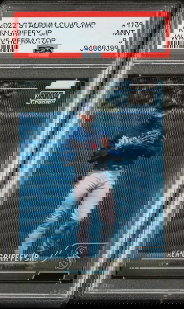 2020 Stadium Club Chrome Ken Griffey Jr Wave Refractor PSA 9