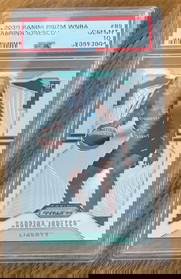 2020 Panini Prizm WNBA Sabrina Ionescu RC Rookie PSA 10 #89 NY Liberty