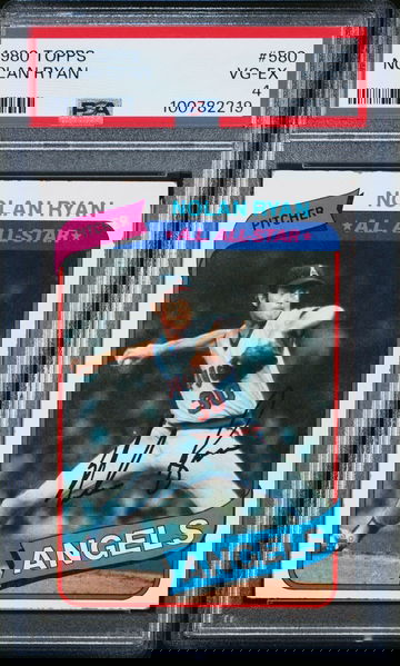 1980 Topps Nolan Ryan #580 MLB Baseball Angels PSA 4 VG-EX