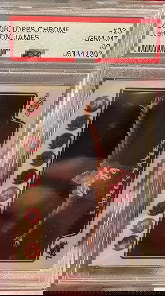 2008 Topps Chrome LeBron James PSA 10 Gem-Mint 