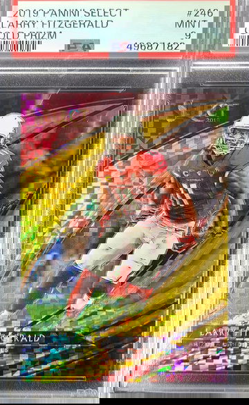 2019 Larry Fitzgerald Select Field Level Gold Prizm PSA 9 #6/10