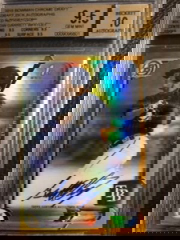 Garrett Whitley BGS 9.5/10 2015 Bowman Chrome GOLD AUTO RC