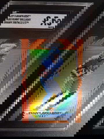 2017 Kenny Golladay RC Panini prizm #283 Orange 211/275 SGC 9.5