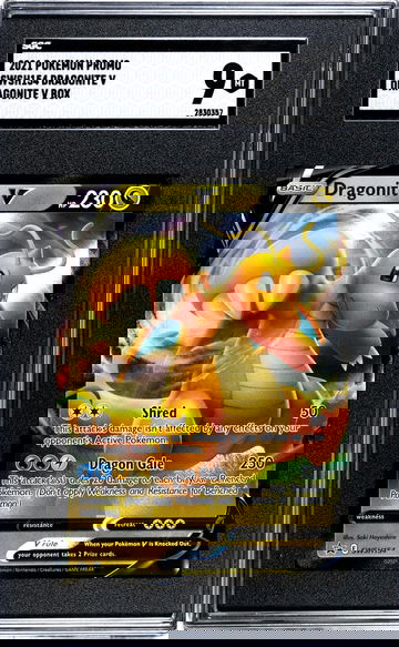 2021 Pokemon Promo #SWSH154 Dragonite V Dragonite V Box SGC 9