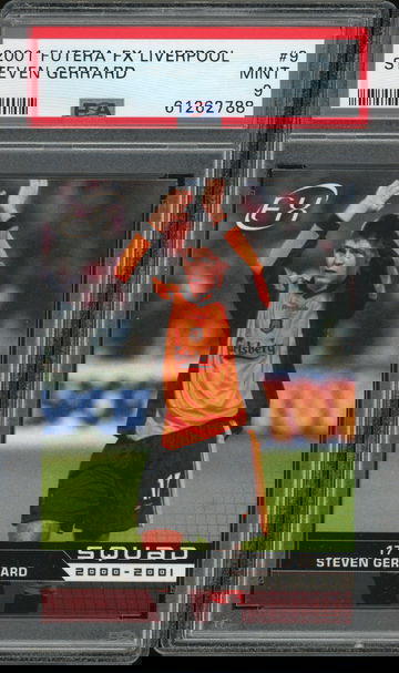 2001 Futera FX Steven Gerrard PSA 9 Liverpool #9 POP 1 None Higher