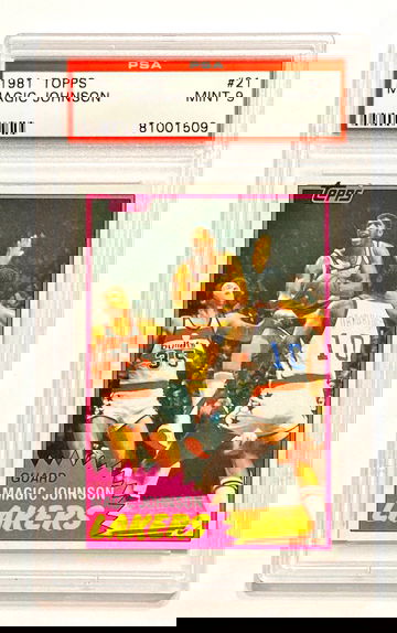 1981 Topps #21 Magic Johnson PSA 9 Mint