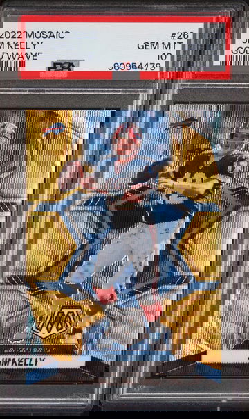 2022 Prizm #26 Jim Kelly Mosaic /17 PSA 10