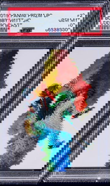 Bobby Witt Jr. 2019 Panini Prizm Draft Picks Color Blast RC SP #CB-2 PSA Gem Mint 10